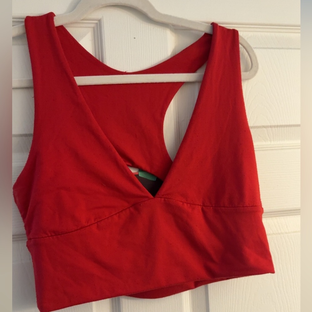 Red Women's Crop Top